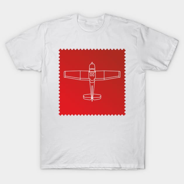 Red Plane T-Shirt by Valshin